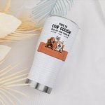 Taza de café personalizada This Is My Couch Go Sit Over There 30oz Curved Tumbler Cute Cat Dog Insulated Coffee Cup Gift for Pet Lover Owner