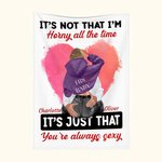 Coperta personalizzata con cuore acquerellato You're Always Sexy Decorazione romantica per la casa Regalo di anniversario di San Valentino per la copp