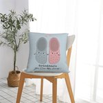 Personalizado You Croc My World Funda de Almohada Lindo Slipper Tomados de la Mano Decoración del Hogar Divertido Día de San Valentín Cumpleaños Regal