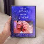 Personalized Best Day With You Photo Frame Eras Tour Home Decoration Concert Memory Gift for Bestie Swiftie Fan