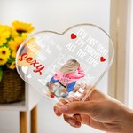 Personlig It Is Not That Akryl Hjärtplatta med namn Alla hjärtans dag Jubileumspresent för par