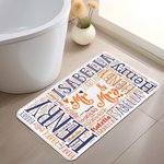 Personalisierte Multicolor Wort Wolke Anti-Rutsch-Tür-Matte Valentinstag Geschenk für Paar