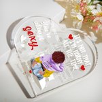 Personalizado You Are Always Sexy Placa de acrílico corazón con nombres Adorno de escritorio Día de San Valentín Aniversario Regalo para Pareja