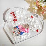 Personlig It Is Not That Akryl Hjärtplatta med namn Alla hjärtans dag Jubileumspresent för par