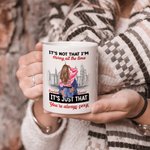 Personalisierte Stadt Keramik Becher Es ist nicht, dass ich geil bin die ganze Zeit ist es nur, dass Sie immer sexy Valentinstag Geschenk für Paar sin