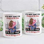 Personalisierte Stadt Keramik Becher Es ist nicht, dass ich geil bin die ganze Zeit ist es nur, dass Sie immer sexy Valentinstag Geschenk für Paar sin