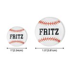 Personalised Set of 5 3D Bat Knob Decal Stickers with Name Number and Logo Baseball Gifts for Sports Players Lovers