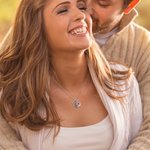 Personalized Cupid's Arrow Heart Necklace with 2 Birthstones & Names Valentine's Day Couple Gift for Women