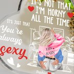 Personlig It Is Not That Akryl Hjärtplatta med namn Alla hjärtans dag Jubileumspresent för par