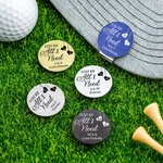 Personlig You're All I Need Golf Ball Marker Magnetisk hattklämma med initialer och text Par golftillbehör Alla hjärtans dag-present för golfälskare