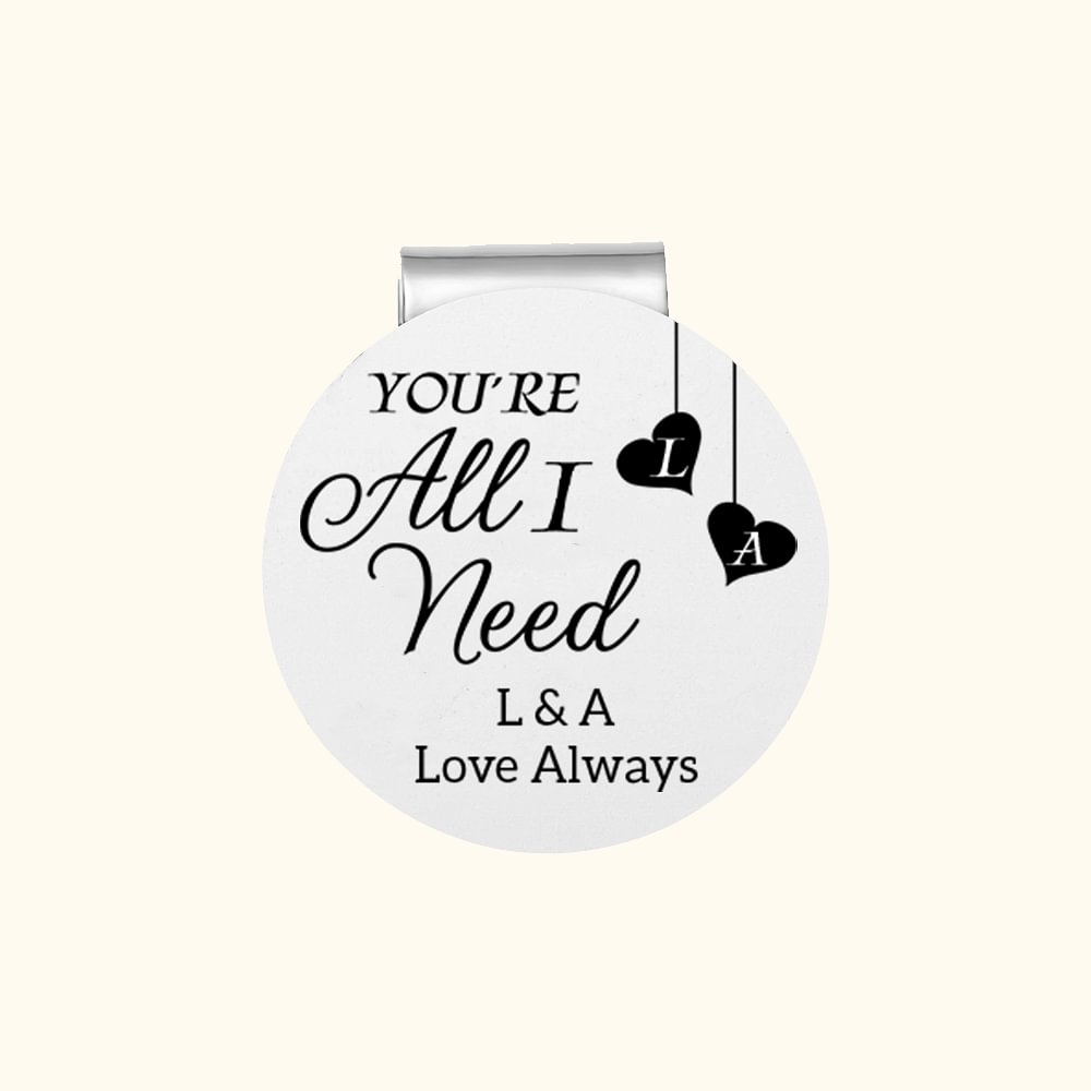 Marqueur de balle de golf magnétique avec initiales et texte Accessoires de golf pour couple Cadeau de Saint-Valentin pour les amoureux du golf