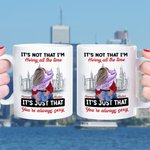 Personalisierte Stadt Keramik Becher Es ist nicht, dass ich geil bin die ganze Zeit ist es nur, dass Sie immer sexy Valentinstag Geschenk für Paar sin