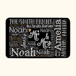 Personalisierte Multicolor Wort Wolke Anti-Rutsch-Tür-Matte Valentinstag Geschenk für Paar