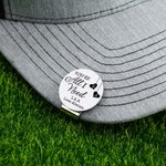 Personlig You're All I Need Golf Ball Marker Magnetisk hattklämma med initialer och text Par golftillbehör Alla hjärtans dag-present för golfälskare