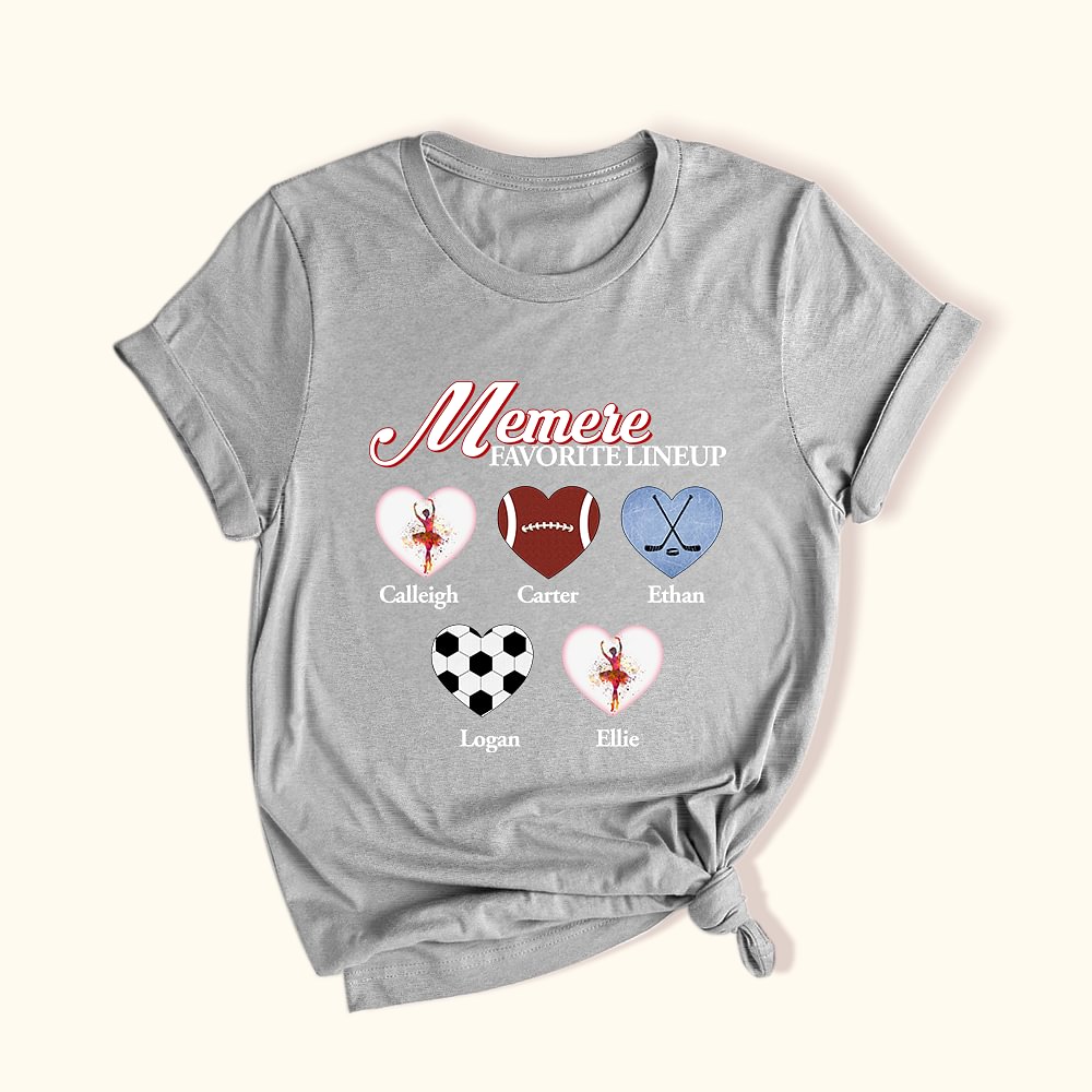 T-Shirt Sweat à Capuche Personnalisé avec Titre et Noms d'Enfants Motif de Sport Cadeau Anniversaire pour Famille