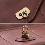 Porte-Billet en Cuir Personnalisé avec Fleur de Naissance et Nom Portefeuille de Style Rétro Cadeau Anniversaire Fête des Mères pour Femme