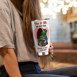 Gobelet personnalisé You & Me 20oz en acier inoxydable avec nom et mots d'amour Cadeau d'anniversaire de Saint-Valentin pour couple