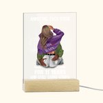 Gepersonaliseerd Elkaar Ergeren Acryl Plaqué Nachtlampje met Namen Bureau Decor Valentijnsdag Cadeau voor Paar