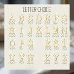 Personalized Initial Adjustable Pendant Pearl Necklace with Name Birthday Gift for Her