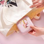 Personalized Metallic Color Initial Jewelry Box with Name Rose Portable Travel Accessory Wedding Birthday Gift for Women Girls