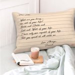 Taie d'oreiller personnalisée avec nom et texte pour la Saint-Valentin Cadeau d'anniversaire pour couple Famille