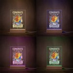 Gepersonaliseerd Gefeliciteerd dat je mijn man bent, gelukzak Acryl Nachtlampje Plaque met paar namen Valentijnsdag geschenk voor koppels