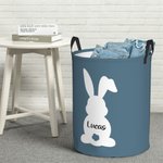 Personifierad söt kanin med kaninsvans Tvättförvaringskorg med stor kapacitet för leksaker, böcker och små föremål Påskpresent till barn