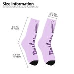 Personalized Multicolor Rabbit Bunny Ears Soft Children Socks with Name Children's Day Easter Gift for Children