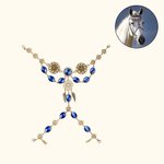 Personalisierte mittelalterliche Pferd Tack Pferd Gesicht Schmuck Antike Bronze Show Zaumzeug Stirnband mit Birthstone und Initial Geschenk für Pferde