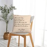 Taie d'oreiller personnalisée avec nom et texte pour la Saint-Valentin Cadeau d'anniversaire pour couple Famille