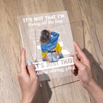 Gepersonaliseerd Het is niet dat ik de hele tijd geil ben Acryl Nachtlampje Plaquette Verjaardagscadeau voor koppels