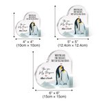 Personalised You're My Penguin Heart Shaped Acrylic Plaque Valentine's Day Anniversary Gift for Couple