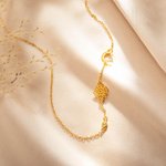 Personalisierte zierliche Sideway 1-6 Geburt Blume Birthstone Initial Halskette Muttertag Geburtstag Ruhestand Geschenk für sie