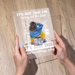 Personalizzato Non è che sono arrapato tutto il tempo Acrylic Night Light Plaque Desk Decoration Anniversary Gift for Couples