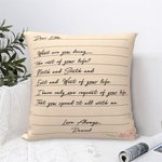 Taie d'oreiller personnalisée avec nom et texte pour la Saint-Valentin Cadeau d'anniversaire pour couple Famille