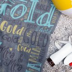 Personalisierte Multicolor Wort Wolke Super saugfähigen Strand Handtuch Valentinstag Geschenk für Paar