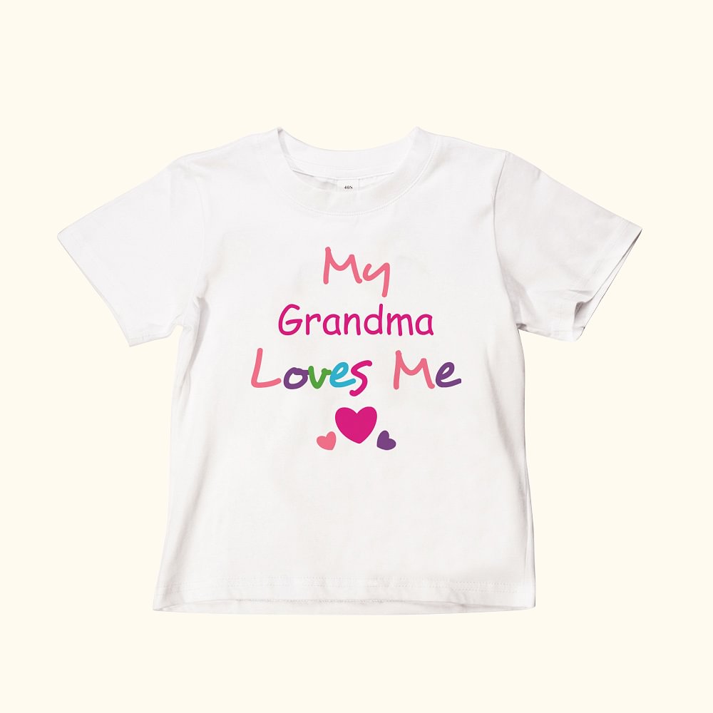 T-shirt enfant coloré Somebody Loves Me avec nom Cadeau d'anniversaire pour bébé Cadeau d'anniversaire pour bébé Cadeau d'anniversaire pour bébé Cadea