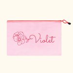 Sac Personnalisé avec Fleur de Naissance et Nom Accessoire de Plage Piscine Imperméable Cadeau Fête Soirée pour Fille