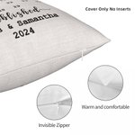 Cuscino personalizzato per la data del matrimonio con il nome della coppia Regalo di San Valentino per l'anniversario della coppia