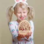 Henkilökohtainen pääsiäismuna suklaa karkkia haltija pudota laatikko nimi pääsiäinen lahja lapsi