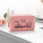 Personalized Playful Makeup Bag with Name Valentine's Birthday Wedding Gift for Besties Bridesmaid