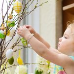 Personalized Cute Pearl Beaded Stretch Name Bracelet with Bunny Charm Easter Birthday Gift for Kids