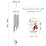 Photo personnalisée Cardinal Carillons de vent avec nom Accessoires d'extérieur Décoration de jardin Cadeau de Sympathie pour la famille Ami