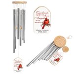 Photo personnalisée Cardinal Carillons de vent avec nom Accessoires d'extérieur Décoration de jardin Cadeau de Sympathie pour la famille Ami