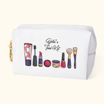 Personalized Playful Makeup Bag with Name Valentine's Birthday Wedding Gift for Besties Bridesmaid