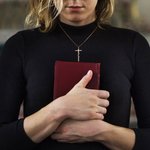 Personalized Cross Name Pendant Necklace Religious Jewellery Christening Baptism Gift for Women Christian