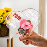 Personalizada acuarela amor molestos unos a otros durante años corazón placa de acrílico Día de San Valentín regalo de aniversario para la pareja