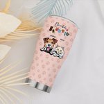 Personalizzato Trouble Maker Paw Print 30oz Food Grade Curved Tumbler Birthday Gift for Dog Cat Pet Lovers