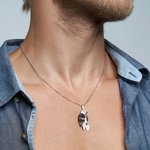 Henkilökohtainen Bird on Branch riipus kaulakoru kaiverrettu Initial Charms Lovebirds pari korut asetettu 2 vuosipäivä joululahja rakastetulleen