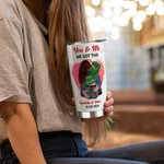 Personalized I Love You Forever And Always 20oz Stainless Steel Tumbler with Words of Love Valentine's Day Gift for Couple